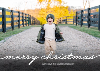 Christmas Handwritten Script Photo Card, 5x7