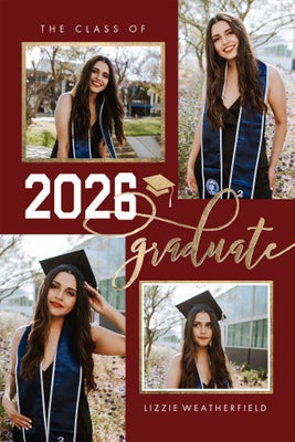 Portrait Grad 2026 Handlettered Poster Prints