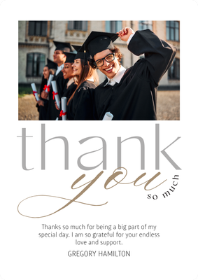 A Simple Thank You Photo Card, 5x7