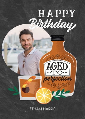 Aged to Perfection Birthday Folded Card, 5x7