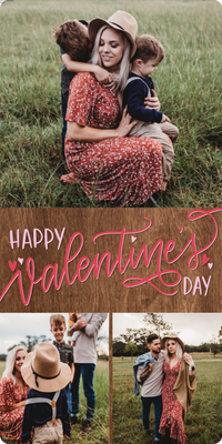Valentine Script Photo Card, 5x7