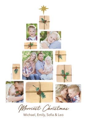 Gift Tree Photo Grid Photo Card, 5x7