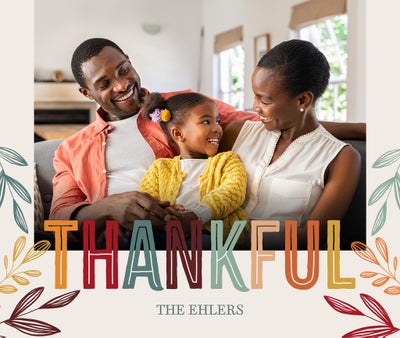 Colorfully Thankful Photo Puzzle, 11x13