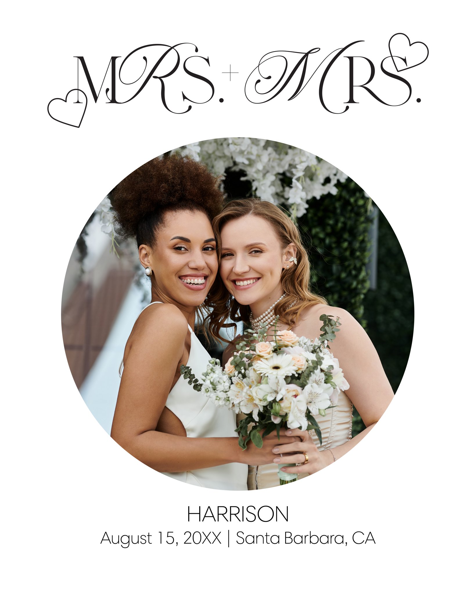 A Love Story Matte Poster in White, 11x14, Vertical