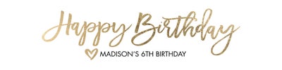 Celebrate Birthday Script Banners