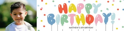 Celebrate Birthday Happy Balloons Banners