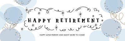 Celebrate Retirement Balloons Vinyl Banners
