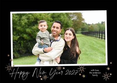 2027 New Year Portraits Photo Card, 5x7
