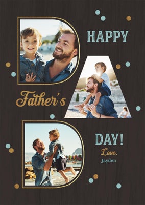 Stacked Dad Folded Card, 5x7