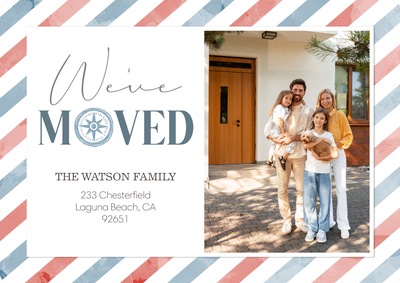 We've Moved Postcard Photo Card, 5x7