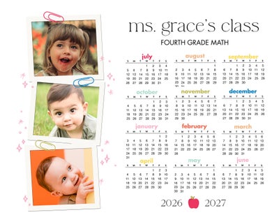 Portrait 2026 -7 Collage Clips Board Prints