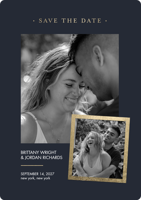 Save Date Snapshot Photo Card, 5x7