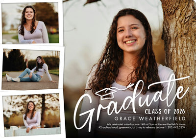 Graduate Handwritten 2026 Photo Card, 5x7