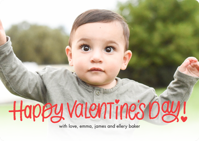 Valentine Simple Photo Card, 5x7