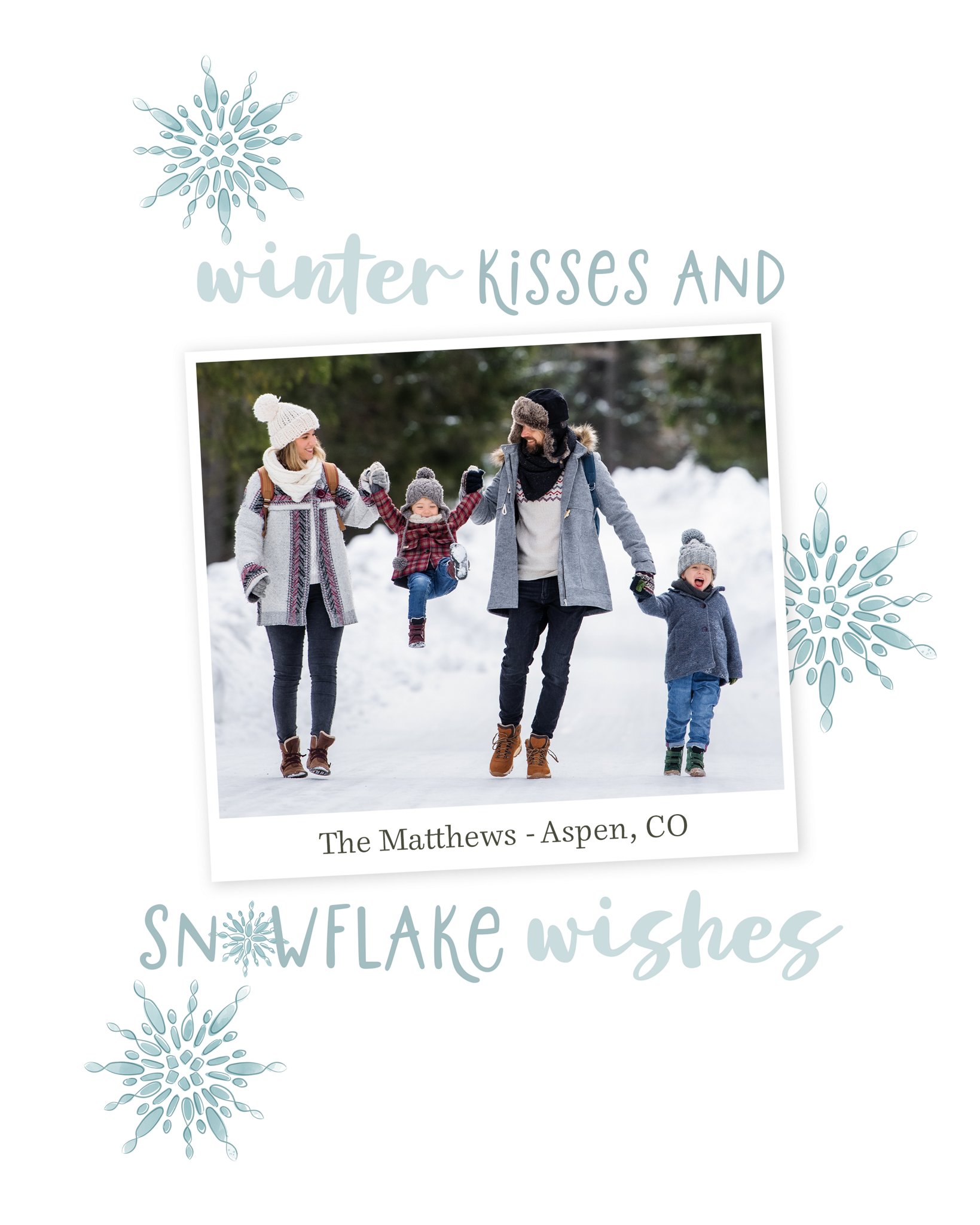 Let It Snow Floating Frame, 11X14 in Beige, 8x10, Vertical