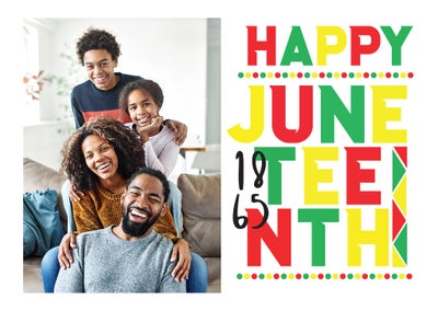 Happy Juneteenth Folded Card, 5x7