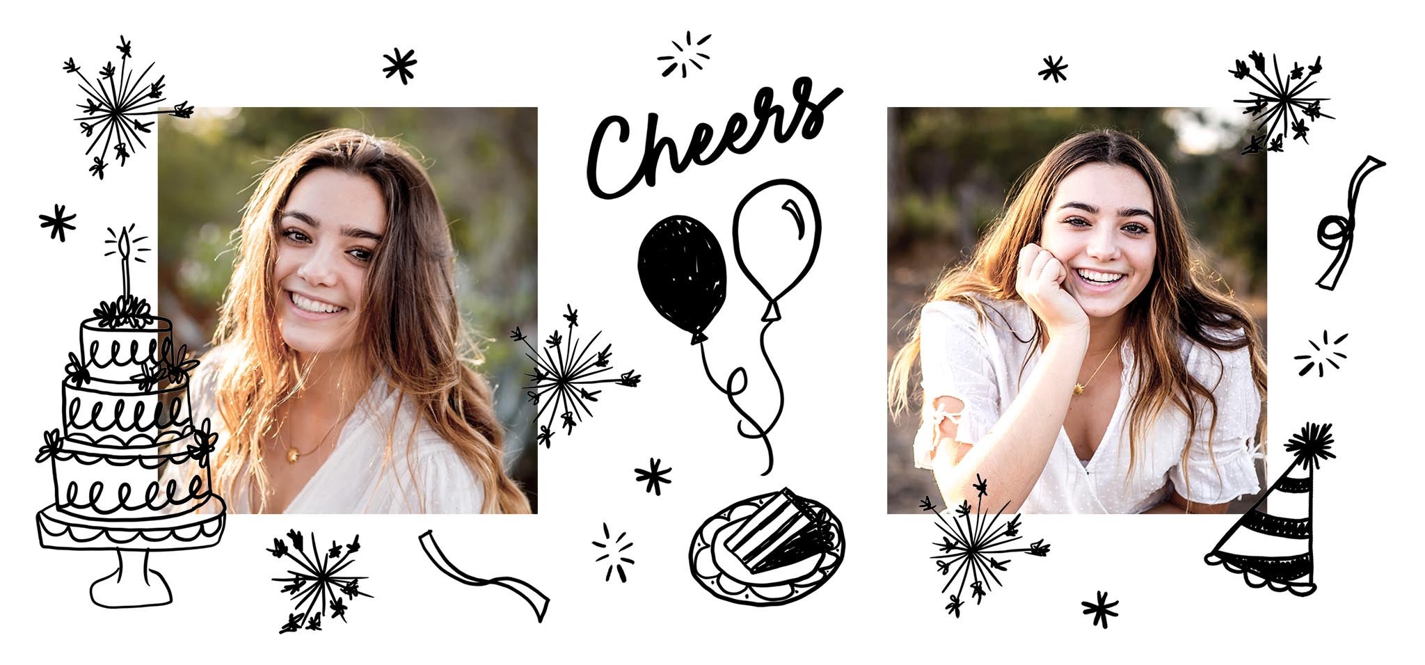 Photo Mug 15oz Black and White Birthday Customizable in Black