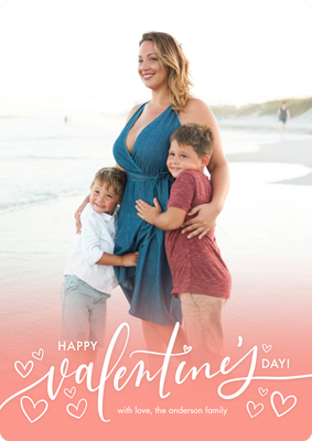 Valentine Handwritten Photo Card, 5x7