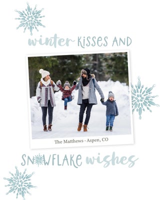 Fancy Snowflakes Bamboo Panel, 8x10