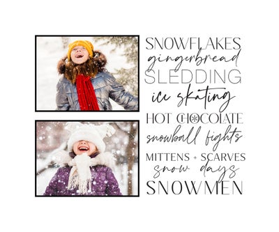 Winter Favorites Floating Frame, 11x14