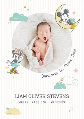 Timeless Script Baby Shower Invite Photo Card, 5x7