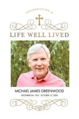 Portrait Memorial Cross Poster Prints